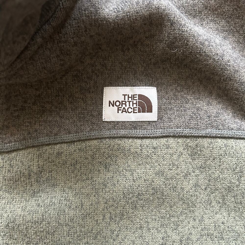 North face urban outdoor men’s half zip hunter, green fleece pullover size XXL - Picture 3 of 9